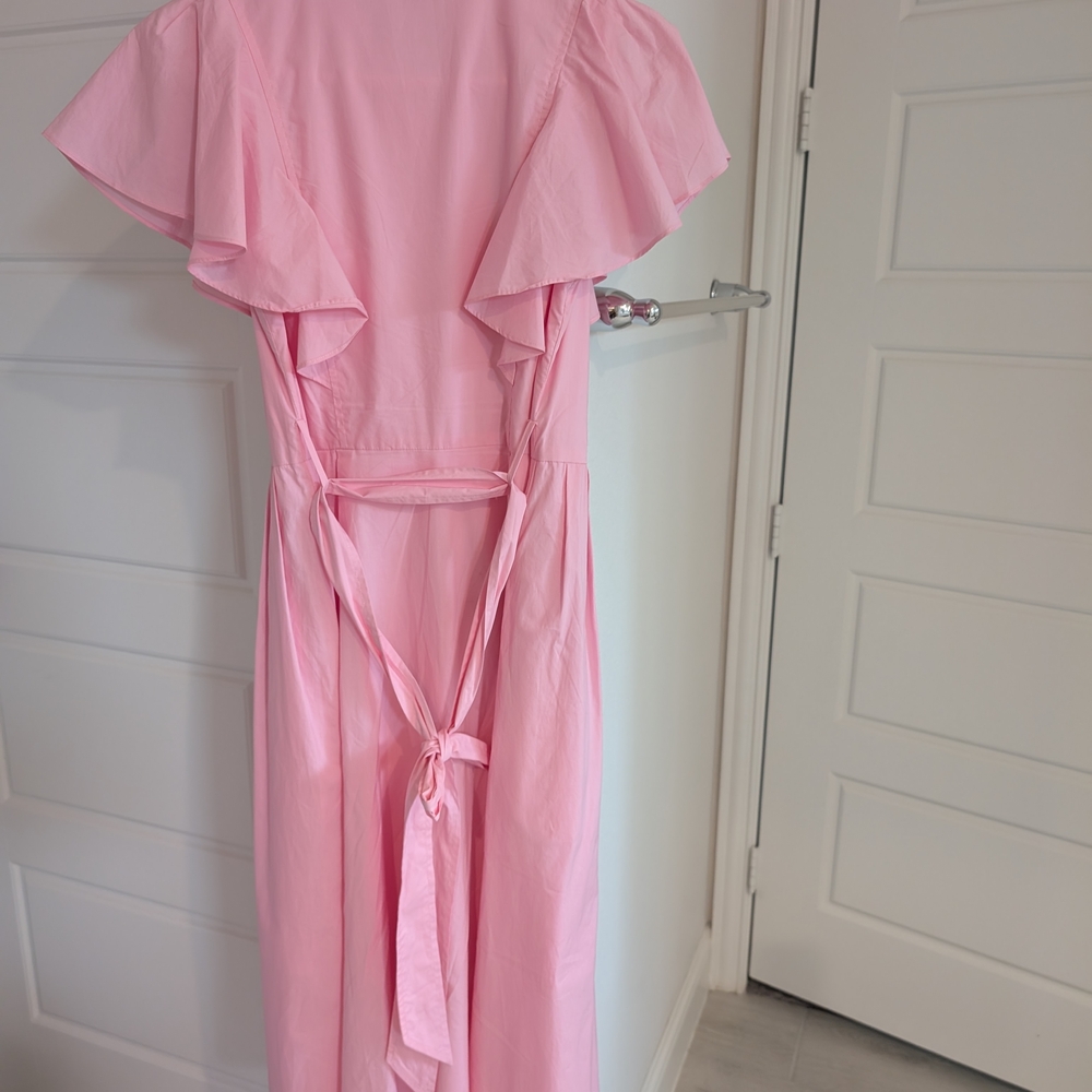 Pink Ruffle Sleeve Dress - Picture 6 of 8